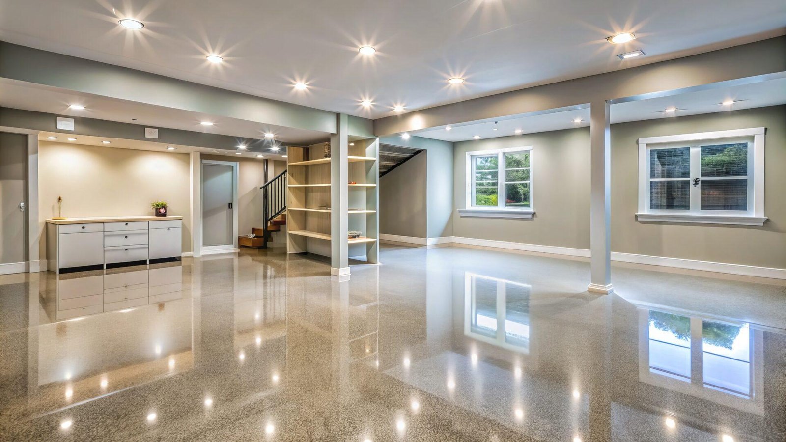 Flooded basement restored after waterproofing